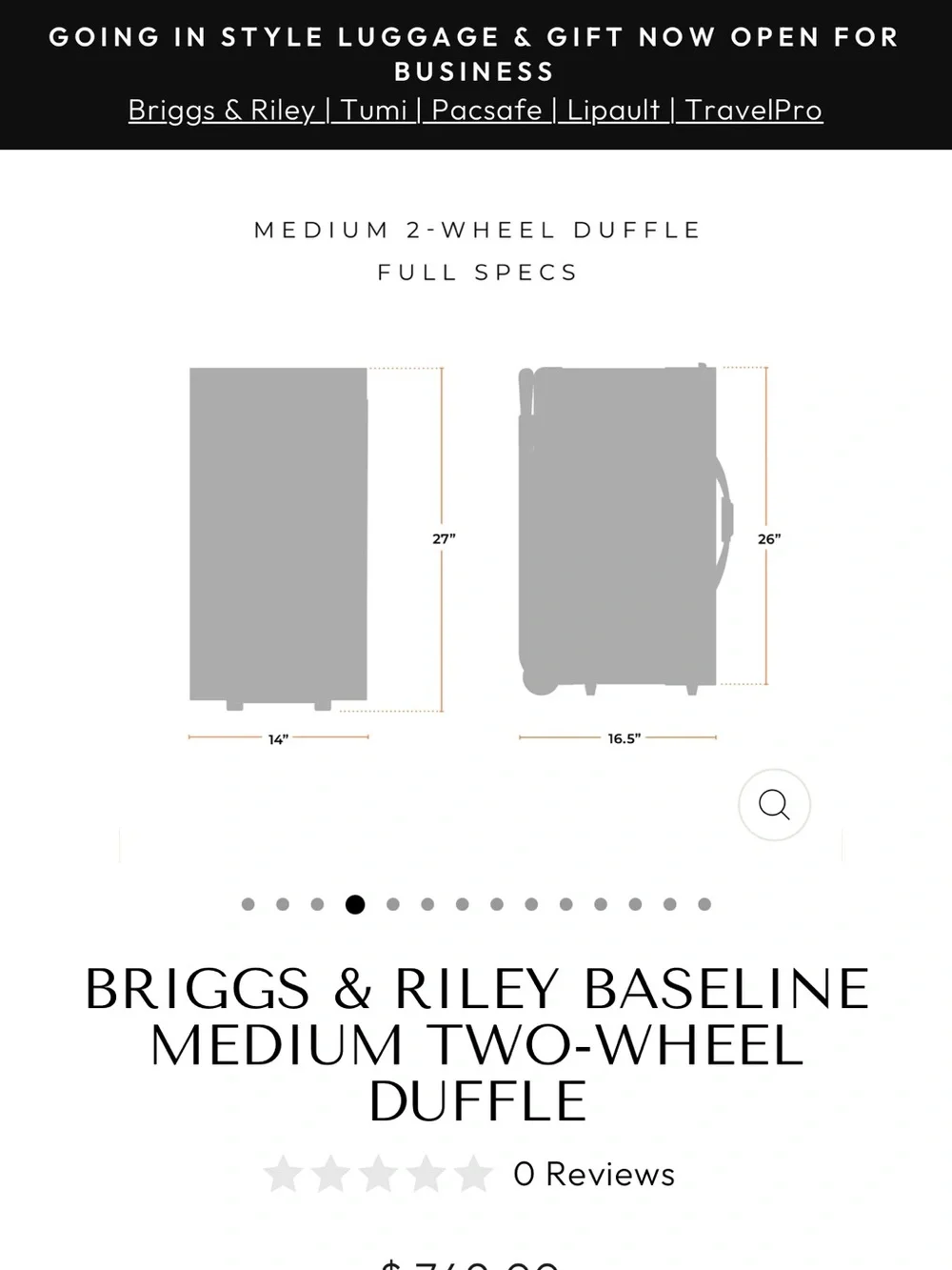 BRIGGS & RILEY BASELINE TWO-WHEEL DUFFLE